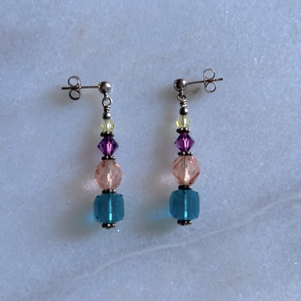 Crystal Pierced Earrings - Beautiful!